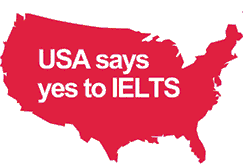 IELTS เป็นที่ยอมรับจากสถาบันในสหรัฐอเมริกา